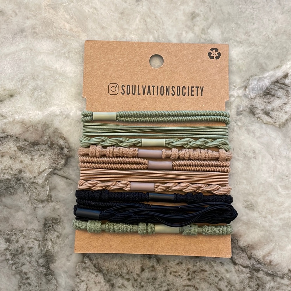 Soulvation, hair tie bracelets never been used